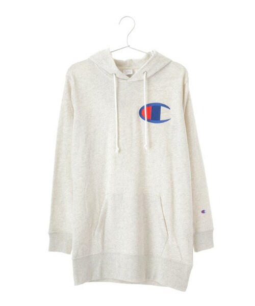 Earth Music Ecology アースミュージックアンドエコロジー の Champion Earthパーカーチュニック トップス Wear