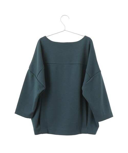 earth music&ecology(アースミュージックアンドエコロジー)の「衿ビジュープルオーバー(トップス・アイボリー/杢グレー/ネイビー/ダークグリーン・F)」の6枚目の写真