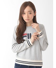 E hyphen world gallery | FILA×Ehwgロゴプリントプルオーバー(トップス)