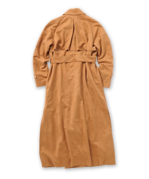 ADAM ET ROPE'（アダムエロペ）の「フェイクスエードサイドスリットコート（ジャケット/アウター・レディース・キャメル・36/38）」の3枚目の写真