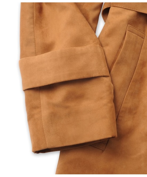 ADAM ET ROPE'（アダムエロペ）の「フェイクスエードサイドスリットコート（ジャケット/アウター・レディース・キャメル・36/38）」の7枚目の写真