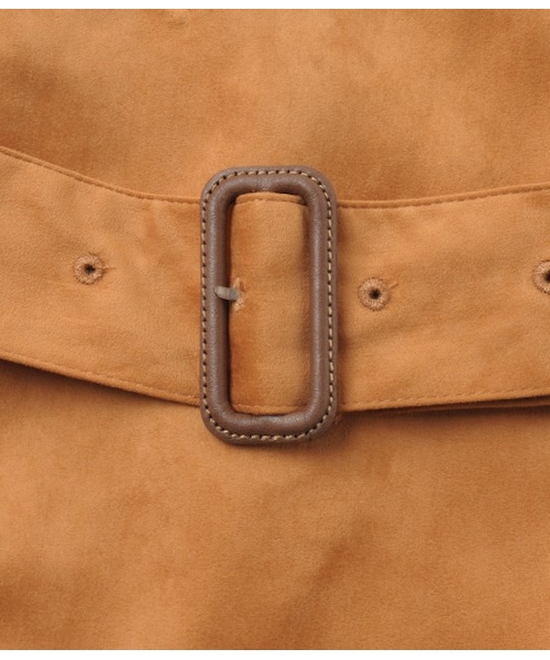 ADAM ET ROPE'（アダムエロペ）の「フェイクスエードサイドスリットコート（ジャケット/アウター・レディース・キャメル・36/38）」の8枚目の写真