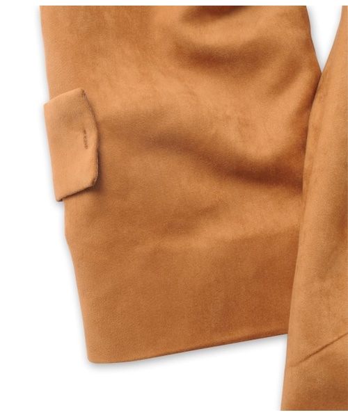 ADAM ET ROPE'（アダムエロペ）の「フェイクスエードサイドスリットコート（ジャケット/アウター・レディース・キャメル・36/38）」の9枚目の写真