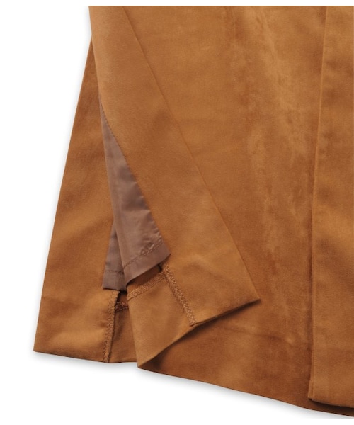 ADAM ET ROPE'（アダムエロペ）の「フェイクスエードサイドスリットコート（ジャケット/アウター・レディース・キャメル・36/38）」の6枚目の写真