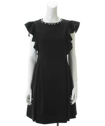 31 Sons de mode | ネックビジューフリル袖ワンピース(ワンピース/ドレス)