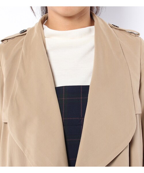 laboratory work（ラボラトリーワーク）の「ピーチ変形トレンチコート（ジャケット/アウター・レディース・ベージュ/カーキ・M）」の6枚目の写真