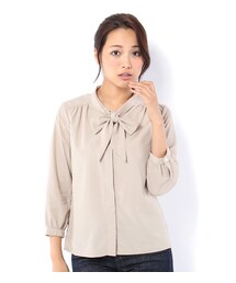 laboratory work | ボウタイ七分袖ブラウス(トップス)