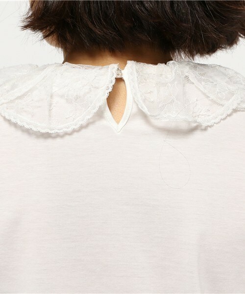 leur logette（ルルロジェッタ）の「leur logette 衿レーストップス（T 