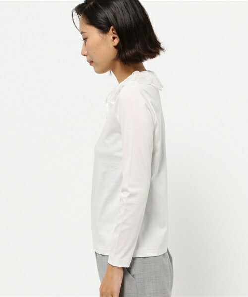 leur logette（ルルロジェッタ）の「leur logette 衿レーストップス（T 