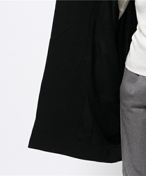 gomme(ゴム)の「スタンドカラーコート(その他アウター・レディース・チャコールグレー/ネイビー・MEDIUM)」の11枚目の写真