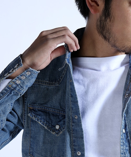 REMI RELIEF（レミレリーフ）の「デニムウエスタンノーマル（その他・メンズ・ブルー・M/L）」の4枚目の写真