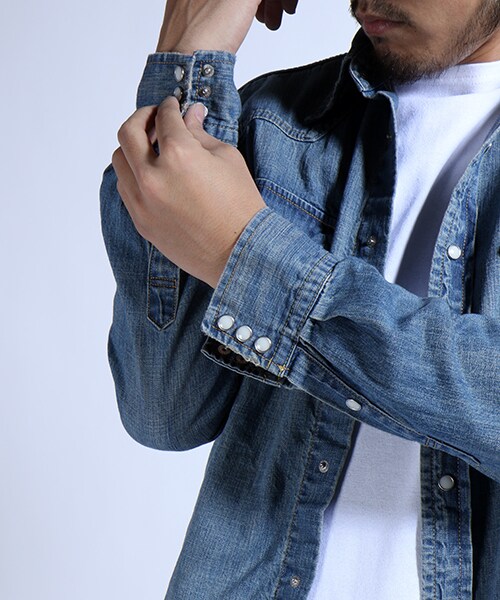 REMI RELIEF（レミレリーフ）の「デニムウエスタンノーマル（その他・メンズ・ブルー・M/L）」の8枚目の写真