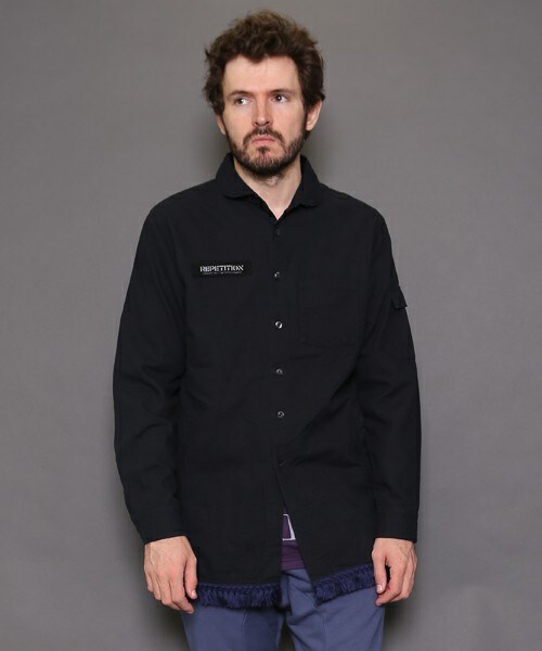 VIRGOwearworks（ヴァルゴウェアワークス）の「Fringe Mily middle shirts フリンジシャツ（トップス・メンズ・GRAY/NAVY/BLACK・2/3/4）」の3枚目の写真