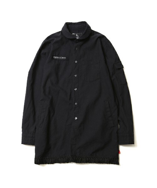 VIRGOwearworks（ヴァルゴウェアワークス）の「Fringe Mily middle shirts フリンジシャツ（トップス・メンズ・GRAY/NAVY/BLACK・2/3/4）」の7枚目の写真