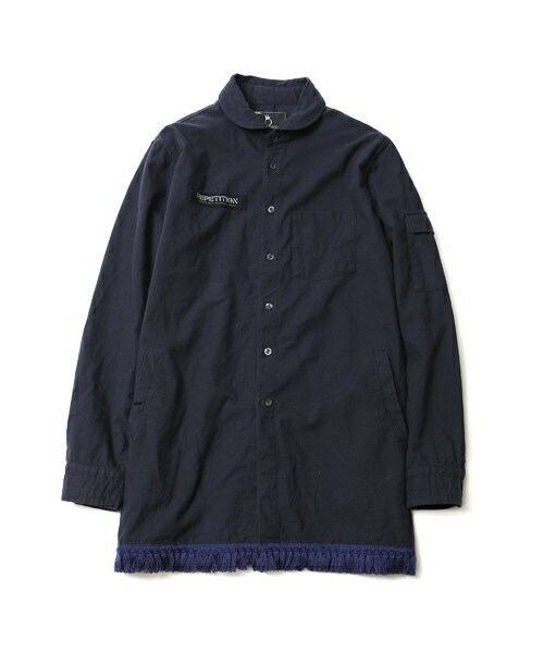 VIRGOwearworks（ヴァルゴウェアワークス）の「Fringe Mily middle shirts フリンジシャツ（トップス・メンズ・GRAY/NAVY/BLACK・2/3/4）」の6枚目の写真