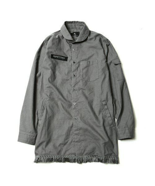 VIRGOwearworks（ヴァルゴウェアワークス）の「Fringe Mily middle shirts フリンジシャツ（トップス・メンズ・GRAY/NAVY/BLACK・2/3/4）」の5枚目の写真