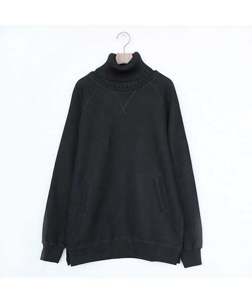 SASQUATCHfabrix.(サスクワァッチファブリックス)の「Turtleneck Sweat(トップス・Black/Grey・S/M/L)」の2枚目の写真