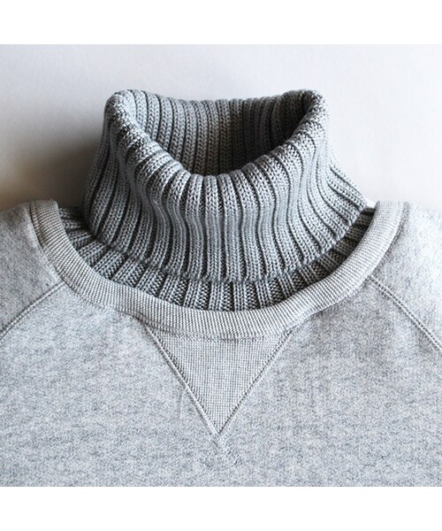 SASQUATCHfabrix.(サスクワァッチファブリックス)の「Turtleneck Sweat(トップス・Black/Grey・S/M/L)」の4枚目の写真