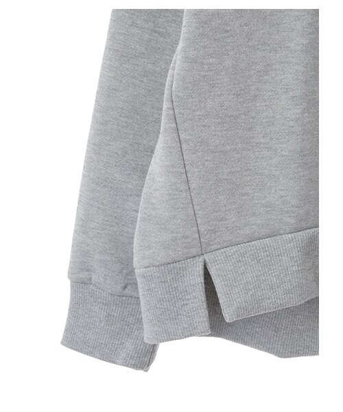 earth music&ecology（アースミュージックアンドエコロジー）の「フリンジスウェットプルオーバー（トップス・杢ホワイト/杢ライトグレー/ネイビー・F）」の7枚目の写真