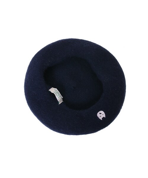 Green　Parks（グリーンパークス）の「・POU にゃんこ刺繍ベレー（帽子・アイボリー/グレー/ボルドー/イエロー/グリーン/ネイビー・F）」の12枚目の写真