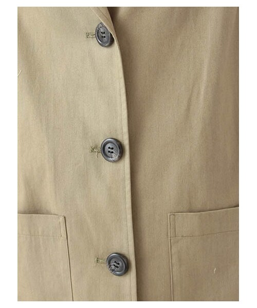 E hyphen world gallery（イーハイフンワールドギャラリー）の「ツイルショップコート（ジャケット/アウター・ブラック/ベージュ/カーキ）」の10枚目の写真