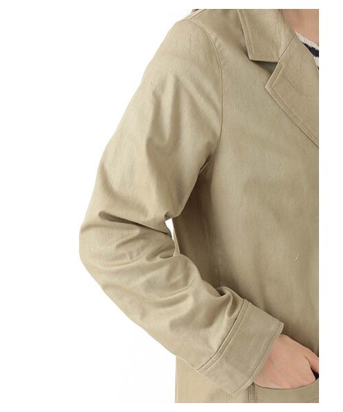 E hyphen world gallery（イーハイフンワールドギャラリー）の「ツイルショップコート（ジャケット/アウター・ブラック/ベージュ/カーキ）」の8枚目の写真