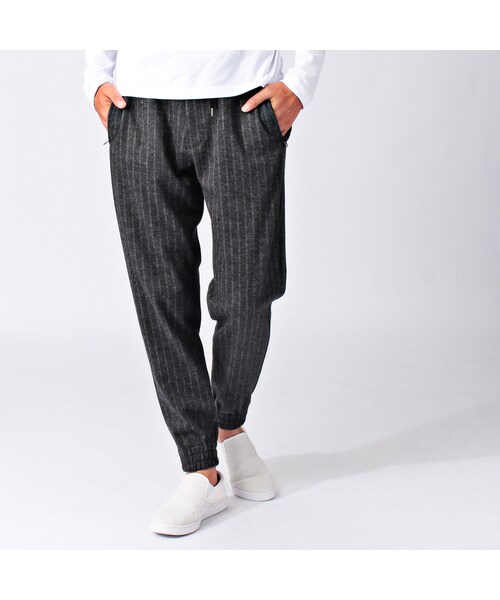 TAKEO KIKUCHI（タケオキクチ）の「コットンウールジャージーイージーパンツ（パンツ・メンズ・ライトグレー/ブルー系・M/L）」の3枚目の写真