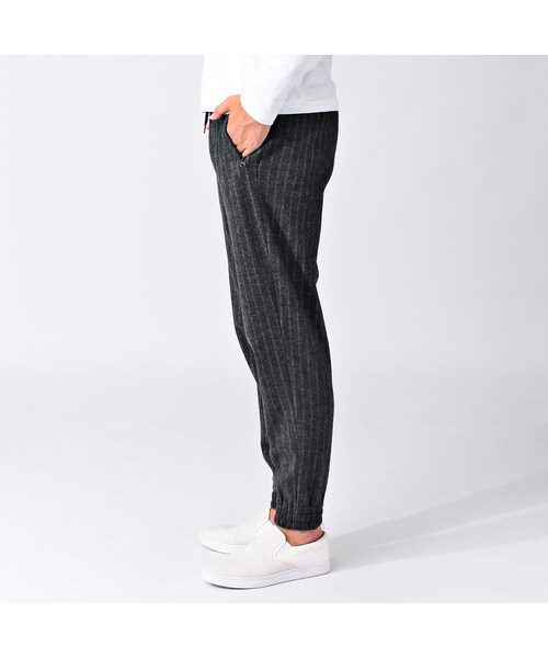 TAKEO KIKUCHI（タケオキクチ）の「コットンウールジャージーイージーパンツ（パンツ・メンズ・ライトグレー/ブルー系・M/L）」の4枚目の写真