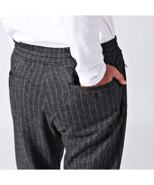 TAKEO KIKUCHI（タケオキクチ）の「コットンウールジャージーイージーパンツ（パンツ・メンズ・ライトグレー/ブルー系・M/L）」の7枚目の写真