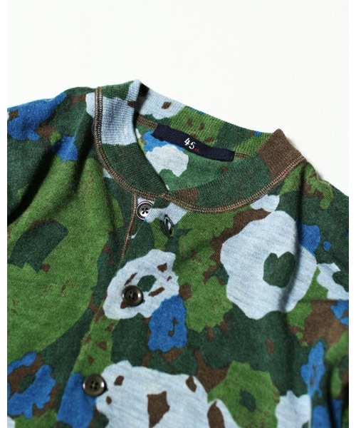 45R フラワーモチーフフロートニット　45rpm 45R（フォーティファイブアール）の「フロートカモフラワー