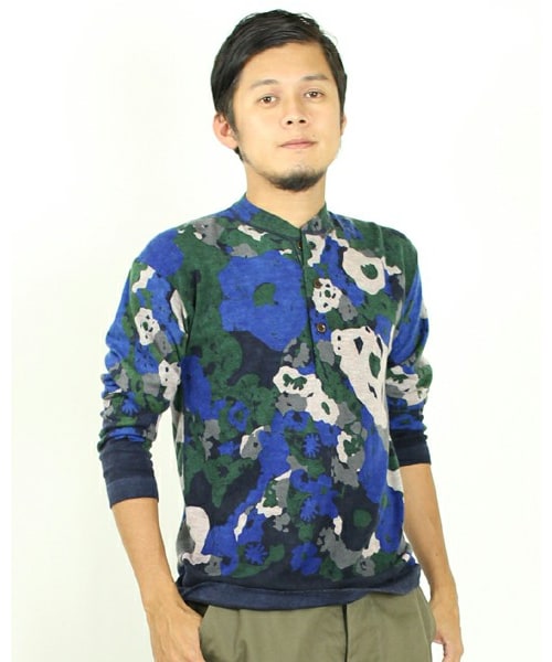 45R フラワーモチーフフロートニット　45rpm 45R/フォーティファイブアール(45rpm) フロートニットのフラワー