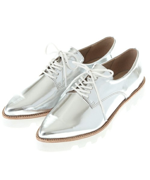 AGNOST(アグノスト)の「レースアップエディターSHOES(その他シューズ・レディース・シルバー/ハラコベージュ/メタリックブラック・L/M/S)」の1枚目の写真