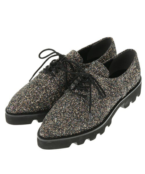 AGNOST(アグノスト)の「レースアップエディターSHOES(その他シューズ・レディース・シルバー/ハラコベージュ/メタリックブラック・L/M/S)」の3枚目の写真