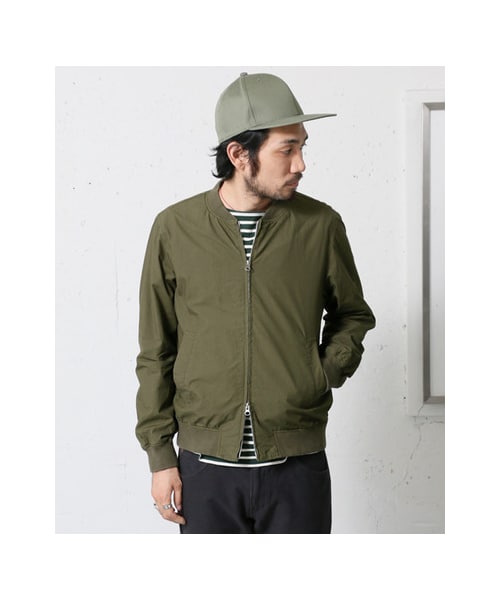 URBAN RESEARCH DOORS（アーバンリサーチドアーズ）の「タイプライターRib ブルゾン（ジャケット/アウター・メンズ・Black/Beige/Khaki・38/40）」の9枚目の写真