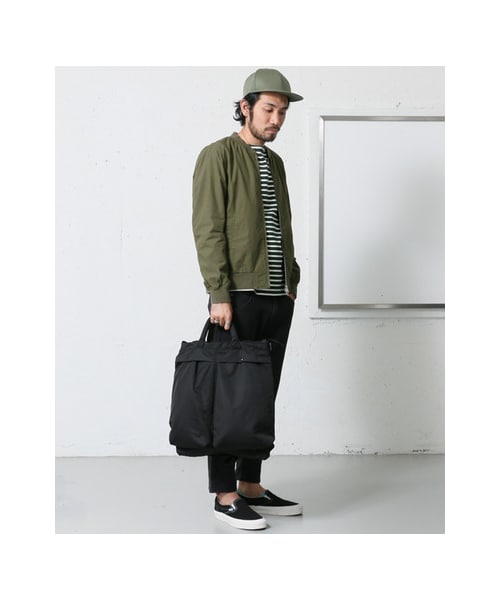 URBAN RESEARCH DOORS（アーバンリサーチドアーズ）の「タイプライターRib ブルゾン（ジャケット/アウター・メンズ・Black/Beige/Khaki・38/40）」の7枚目の写真