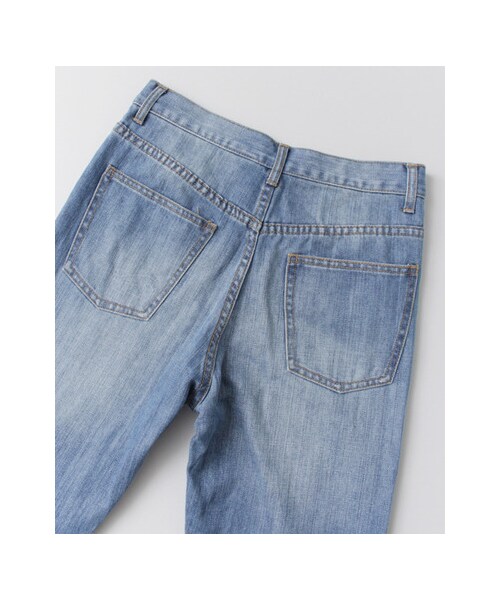 KBF（ケイビーエフ）の「illi ストレートデニムパンツ（パンツ・レディース・BLUE/ONE WASH・36/38）」の15枚目の写真