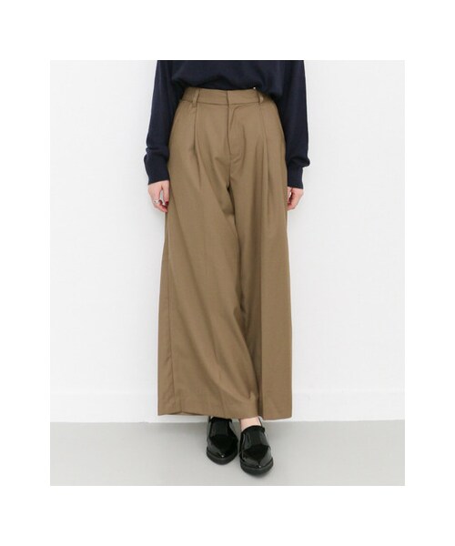 KBF(ケイビーエフ)の「ワイドワイドパンツ(パンツ・レディース・BEIGE/CHARCOAL/BLACK・one)」の10枚目の写真