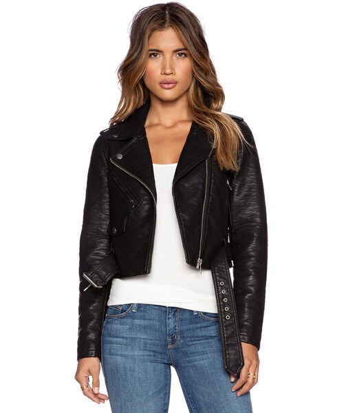 obey faux leather jacket