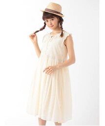 ehka sopo | スモッキングワンピース 1101857-21-13-11(ワンピース/ドレス)