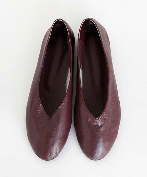 DHOLIC（ディーホリック）の「本革フラットシューズ（パンプス・レディース・クリーム/ディープミント/ブラウン/ブラック/ワイン・230/235/240/245/250）」の5枚目の写真