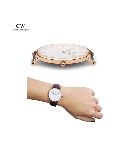STORES.jp(ストアーズドットジェーピー)の「Daniel Wellington/Men's/40mm Rose Gold(Leather)(Tシャツ/カットソー・メンズ・その他)」の3枚目の写真