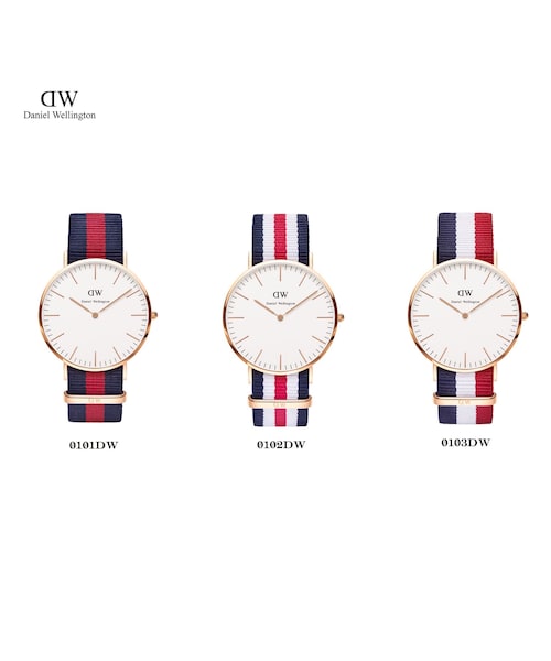 Daniel Wellington（ダニエルウェリントン）の「Daniel Wellington/Men's/40mm Rose Gold(NATO)（アナログ腕時計・メンズ・その他）」の2枚目の写真