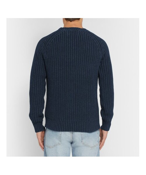 Our Legacy(アワーレガシー)の「Ribbed-Knit Cotton Sweater(その他・メンズ・Blue・XS/S/M/L/XL)」の3枚目の写真