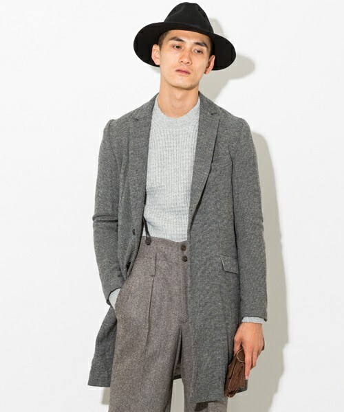 アタッチメントコート ATTACHMENT ツイードチェスター 2