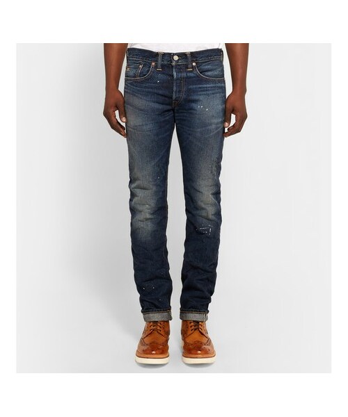 RRL（ダブル アール エル）の「Henderson Slim-Fit Washed Selvedge