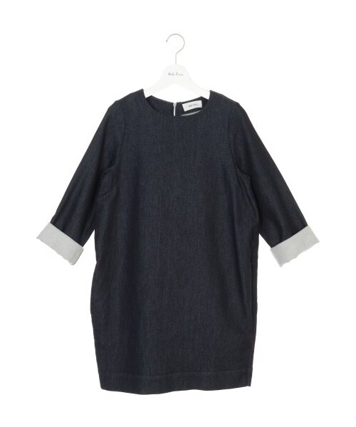 Mila Owen ミラオーウェン の ニットデニムコクーンワンピース ワンピース ドレス Wear