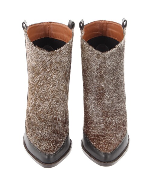 Ungrid（アングリッド）の「ハラココンビショートブーツ（シューズ・レディース・ブラック/ミックス・S/M/L）」の6枚目の写真