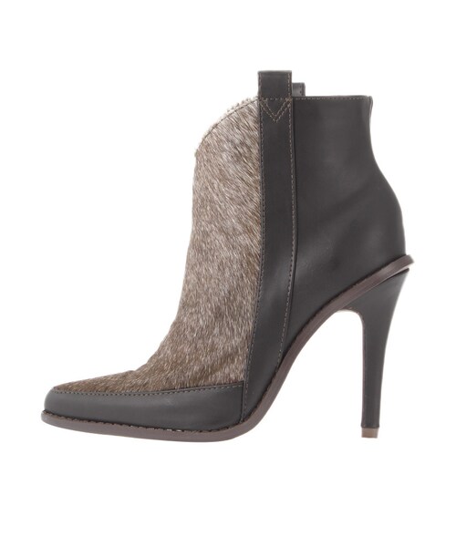 Ungrid（アングリッド）の「ハラココンビショートブーツ（シューズ・レディース・ブラック/ミックス・S/M/L）」の2枚目の写真