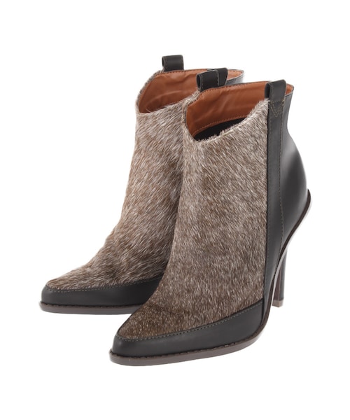 Ungrid（アングリッド）の「ハラココンビショートブーツ（シューズ・レディース・ブラック/ミックス・S/M/L）」の5枚目の写真