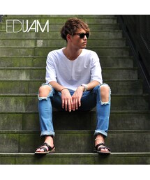 EDIJAM | EDIJAM damage jeans(デニムパンツ)